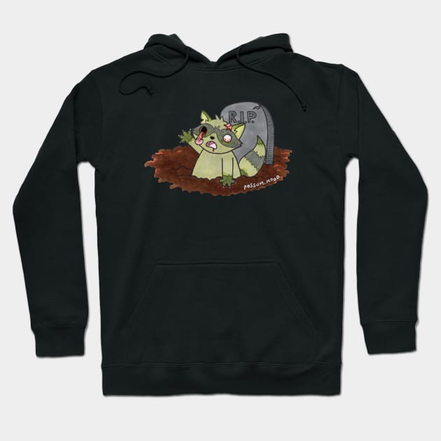 Zombie Racc Hoodie by Possum Mood